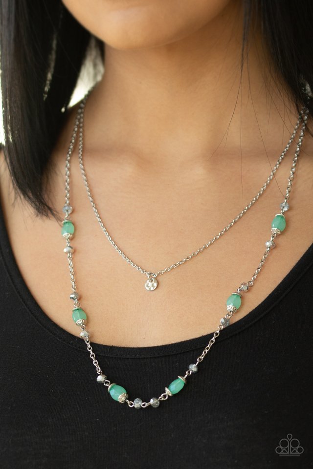 Irresistibly Iridescent - Green - Paparazzi Necklace Image