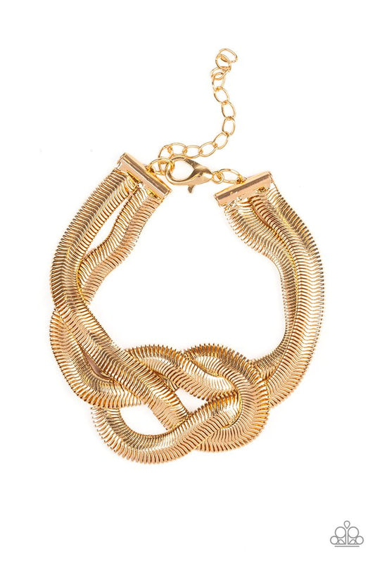 To The Max - Gold - Paparazzi Bracelet Image