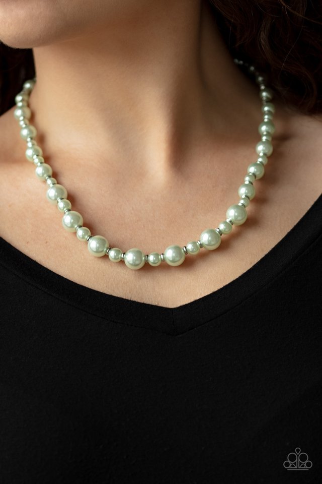 Pearl Heirloom - Green - Paparazzi Necklace Image