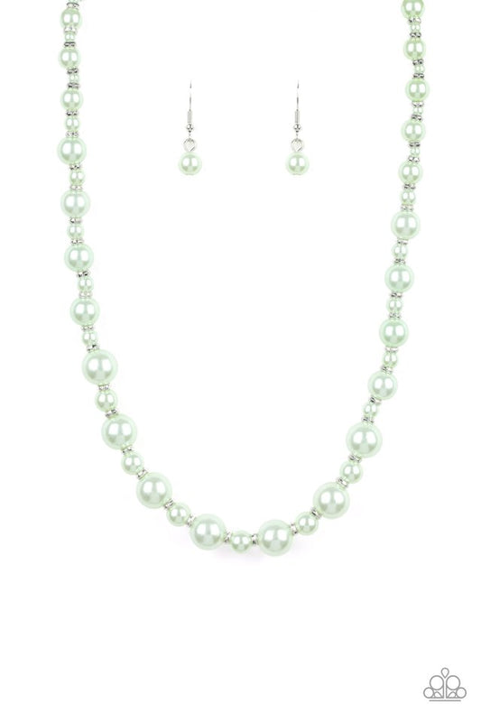 Pearl Heirloom - Green - Paparazzi Necklace Image
