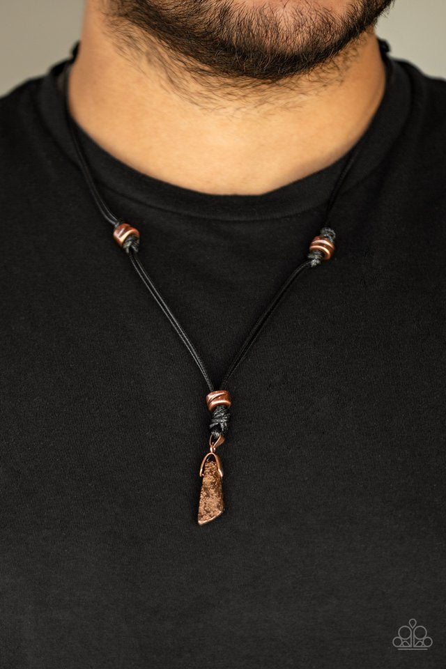 Midnight Meteorite - Copper - Paparazzi Necklace Image