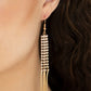 Rhinestone Romance - Gold - Paparazzi Earring Image
