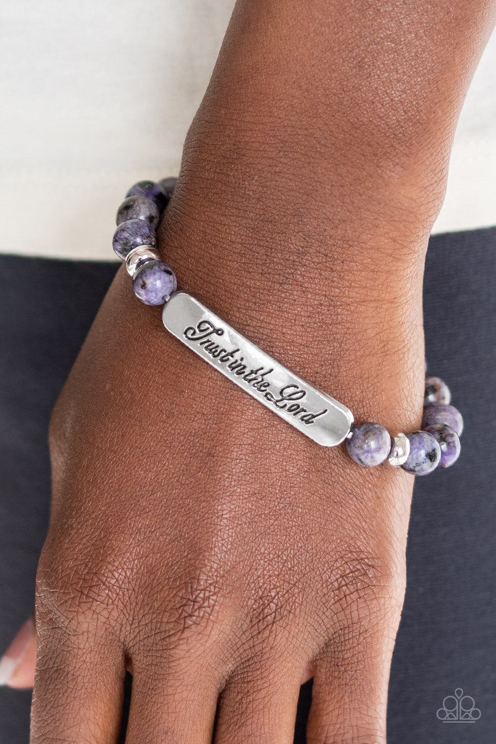 Paparazzi Bracelet ~ Keep The Trust - Purple