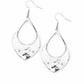 Dig Your Heels In - Silver - Paparazzi Earring Image