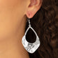 Dig Your Heels In - Silver - Paparazzi Earring Image