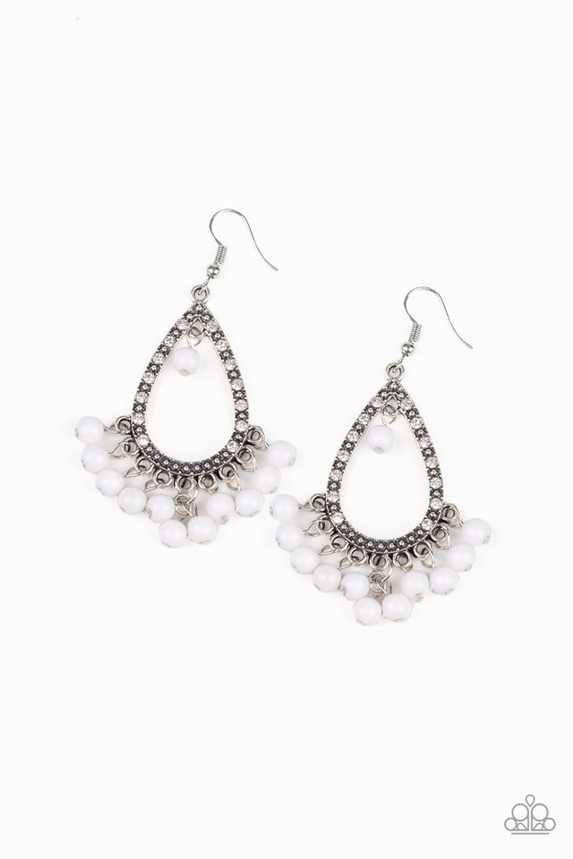 Positively Prismatic - White - Paparazzi Earring Image