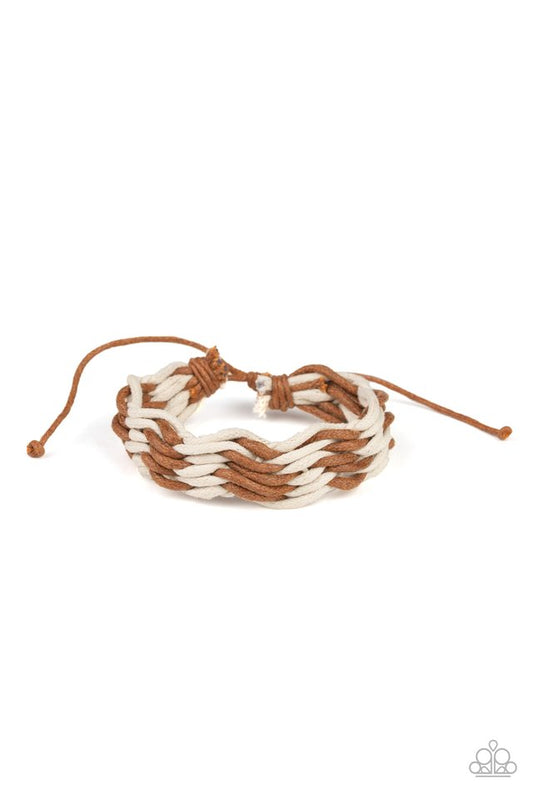 WEAVE High and Dry - Brown - Paparazzi Bracelet Image