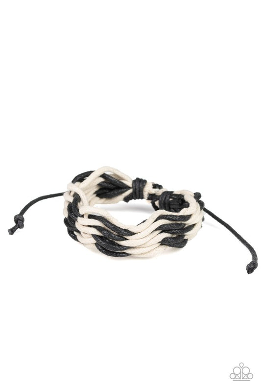 WEAVE High and Dry - Black - Paparazzi Bracelet Image