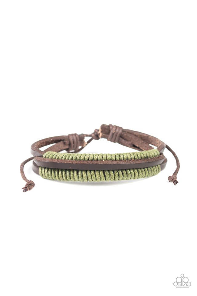 Rugged Roper - Green - Paparazzi Bracelet Image