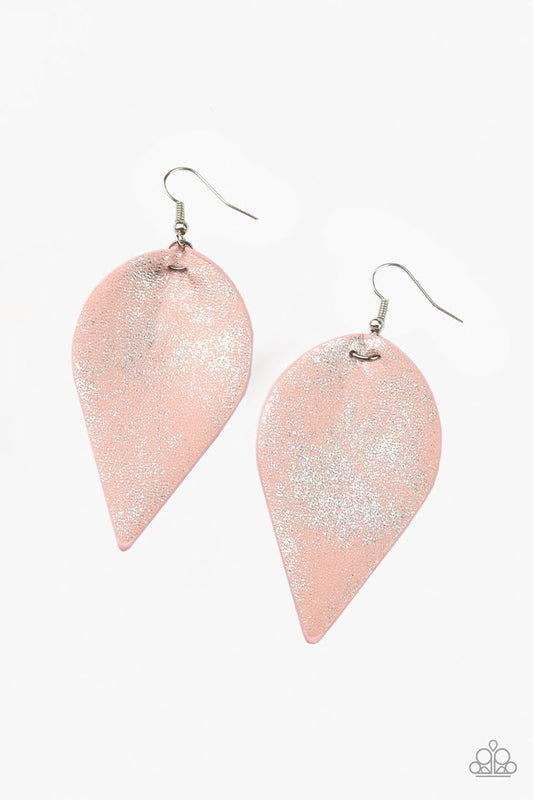 Enchanted Shimmer - Pink - Paparazzi Earring Image