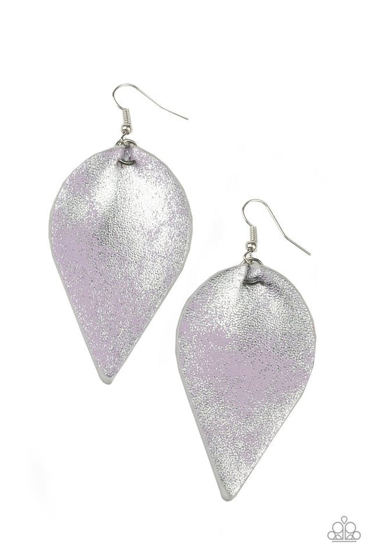 Enchanted Shimmer - Purple - Paparazzi Earring Image