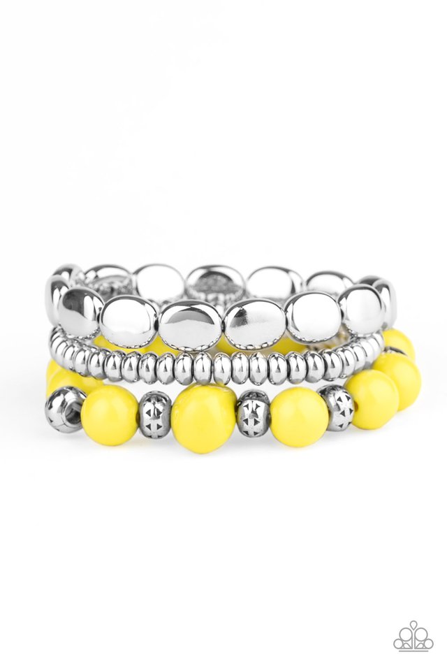 Prismatic Pop - Yellow - Paparazzi Bracelet Image