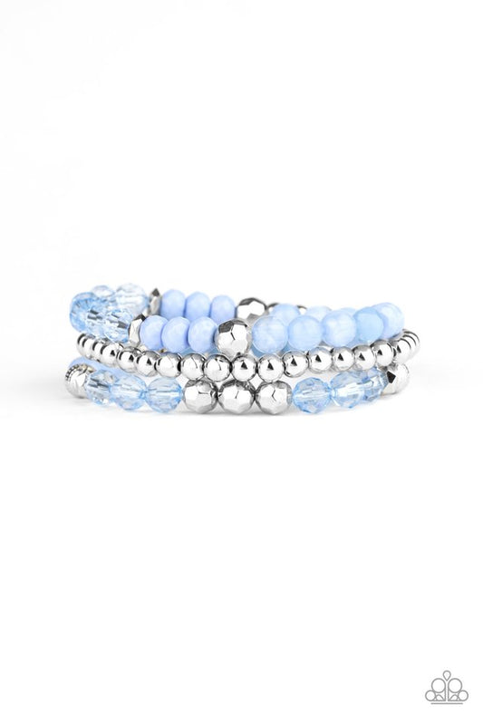 Sugary Shimmer - Blue - Paparazzi Bracelet Image