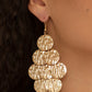 Uptown Edge - Gold - Paparazzi Earring Image