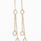 Chance of REIGN - Gold - Paparazzi Earring Image