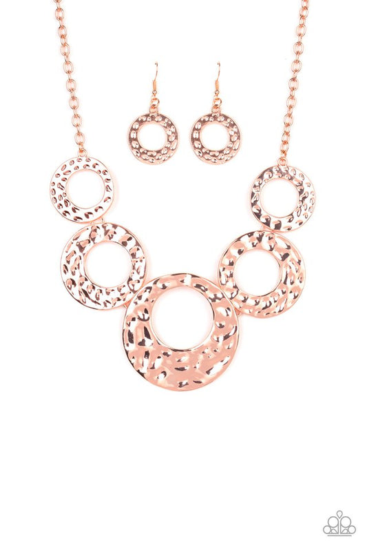 Mildly Metro - Copper - Paparazzi Necklace Image