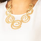 Statement Swirl - Gold - Paparazzi Necklace Image