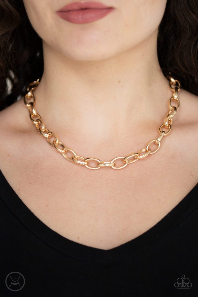 Urban Uplink - Gold - Paparazzi Necklace Image