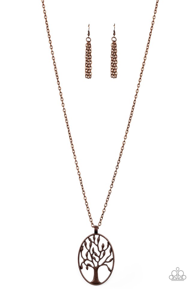 Well-Rooted - Copper - Paparazzi Necklace Image