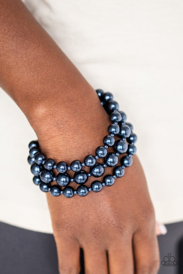 Total PEARL-fection - Blue - Paparazzi Bracelet Image