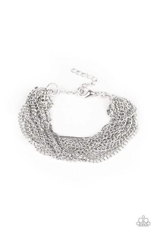 Pour Me Another - White - Paparazzi Bracelet Image