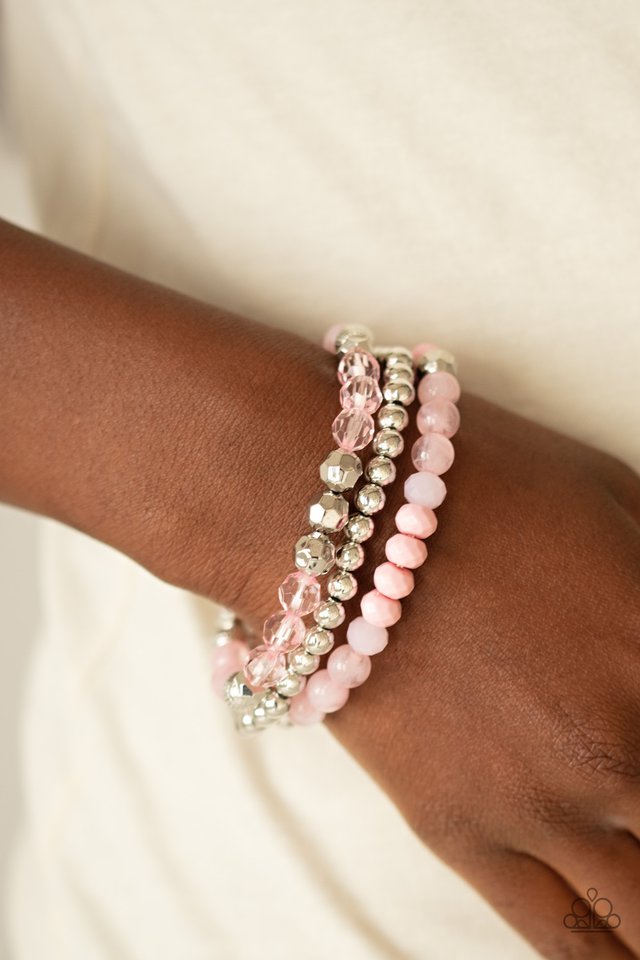 Sugary Shimmer - Pink - Paparazzi Bracelet Image