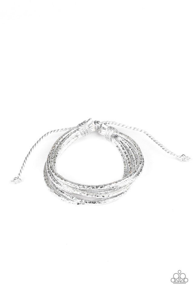 Glitter-tastic! - Silver - Paparazzi Bracelet Image