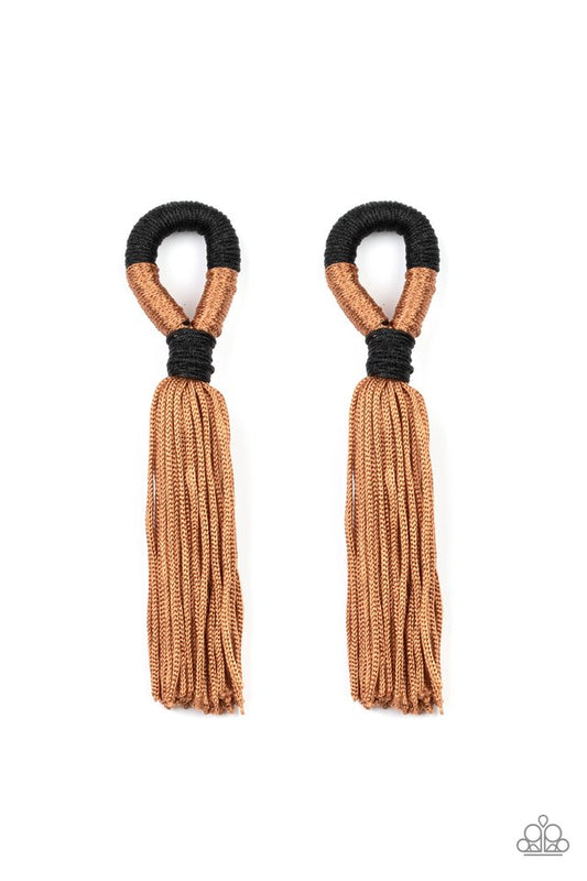 Moroccan Mambo - Brown - Paparazzi Earring Image