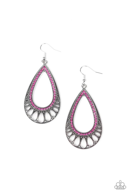 Royal Finesse - Pink - Paparazzi Earring Image