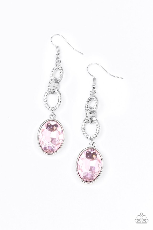 Extra Ice Queen - Pink - Paparazzi Earring Image