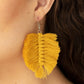 Knotted Native - Yellow - Paparazzi Earring Image