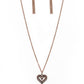 Unlock My Heart - Copper - Paparazzi Necklace Image