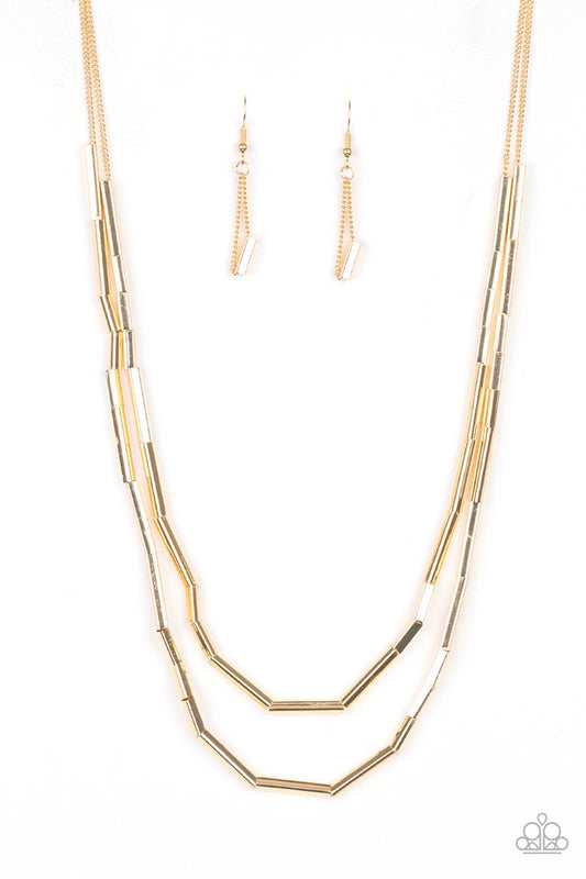A Pipe Dream - Gold - Paparazzi Necklace Image