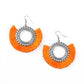 Fringe Fanatic - Orange - Paparazzi Earring Image