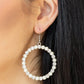 Pearl Palace - White - Paparazzi Earring Image
