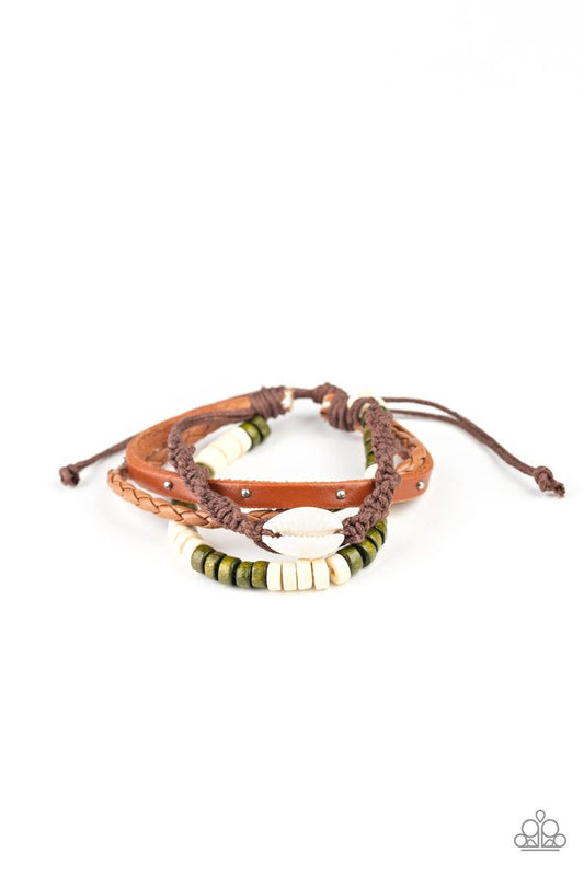 Beach Bounty - Green - Paparazzi Bracelet Image