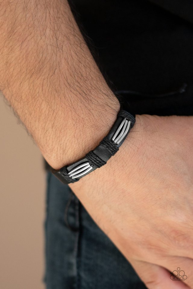 Industrial Interstate - Black - Paparazzi Bracelet Image
