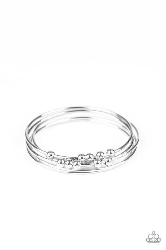 Stack Challenge - Silver - Paparazzi Bracelet Image