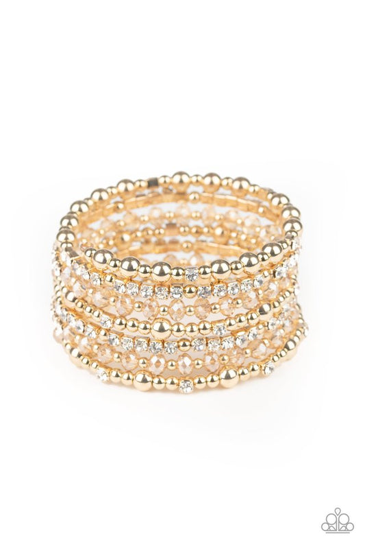 ICE Knowing You - Gold - Paparazzi Bracelet Image