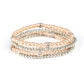 Fiercely Frosted - Brown - Paparazzi Bracelet Image
