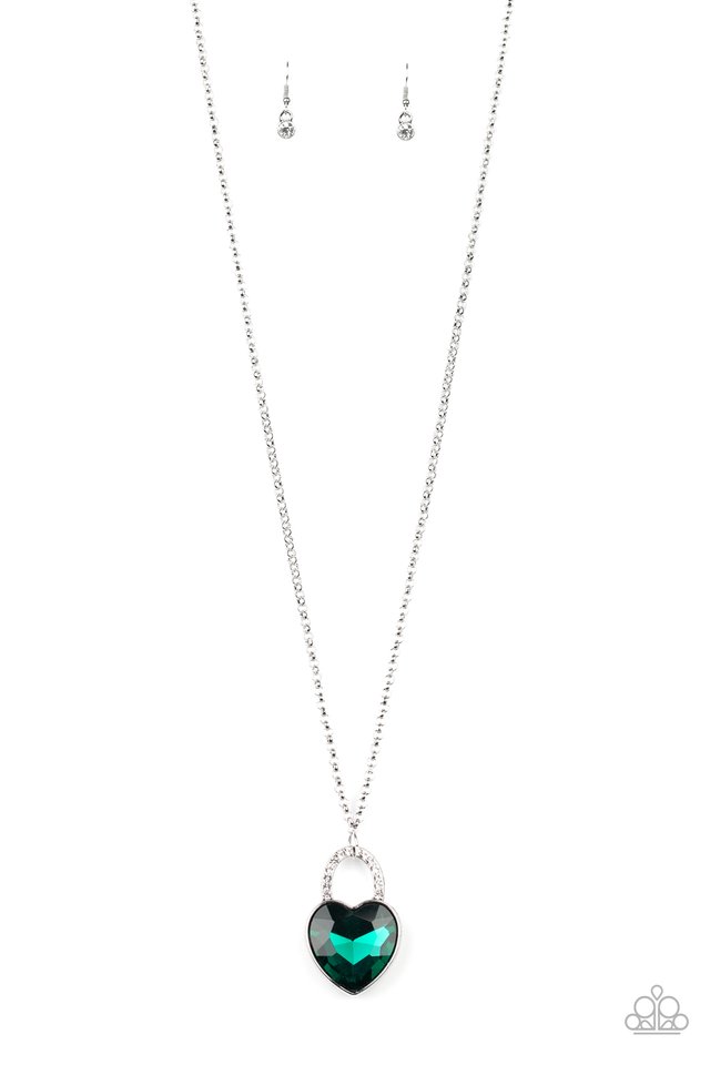 Locked in Love - Green - Paparazzi Necklace Image