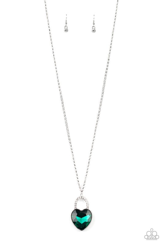 Locked in Love - Green - Paparazzi Necklace Image