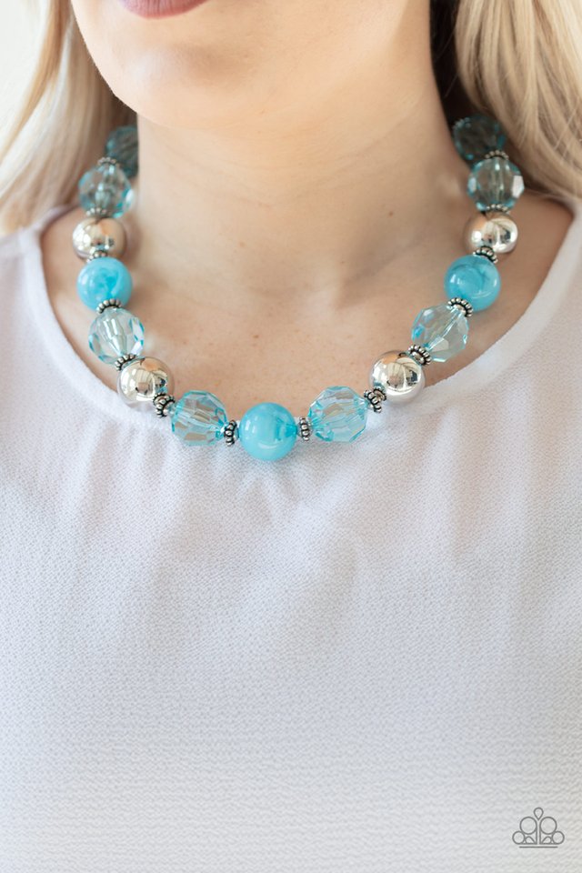 Very Voluminous - Blue - Paparazzi Necklace Image