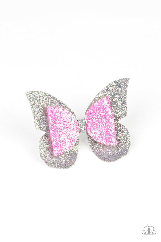 Butterfly Bouquet - Silver - Paparazzi Hair Accessories Image