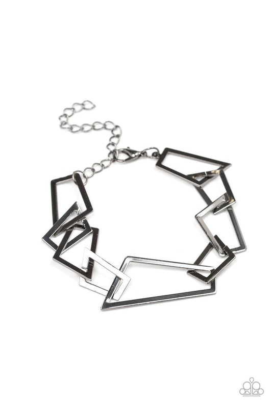 Shattered Shine - Black - Paparazzi Bracelet Image