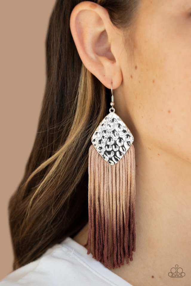 Dip In - Brown - Paparazzi Earring Image