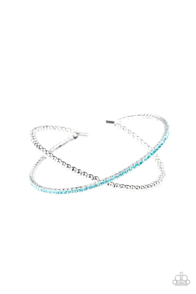 Chicly Crisscrossed - Blue - Paparazzi Bracelet Image