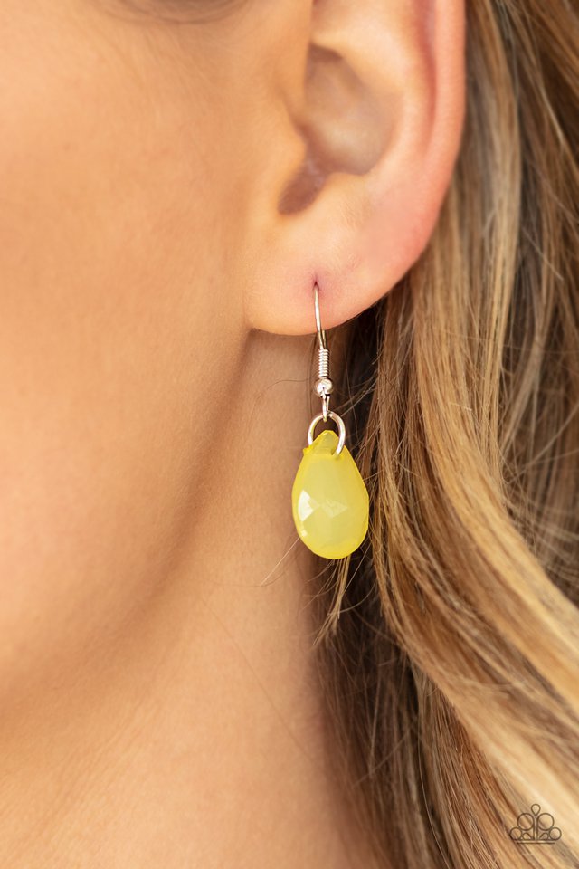 Rio Rainfall - Yellow - Paparazzi Necklace Image