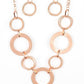 Ringed in Radiance - Copper - Paparazzi Necklace Image