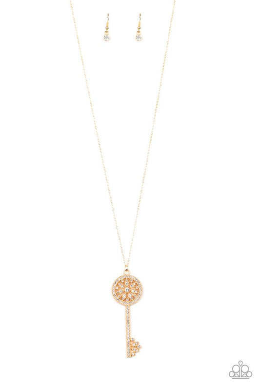 Keeping Secrets - Gold - Paparazzi Necklace Image